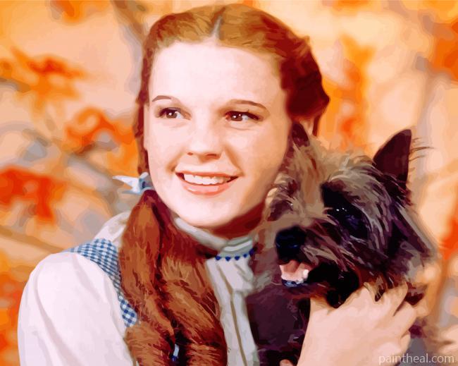 Young Judy Garland Smiling Painting By Numbers Kits