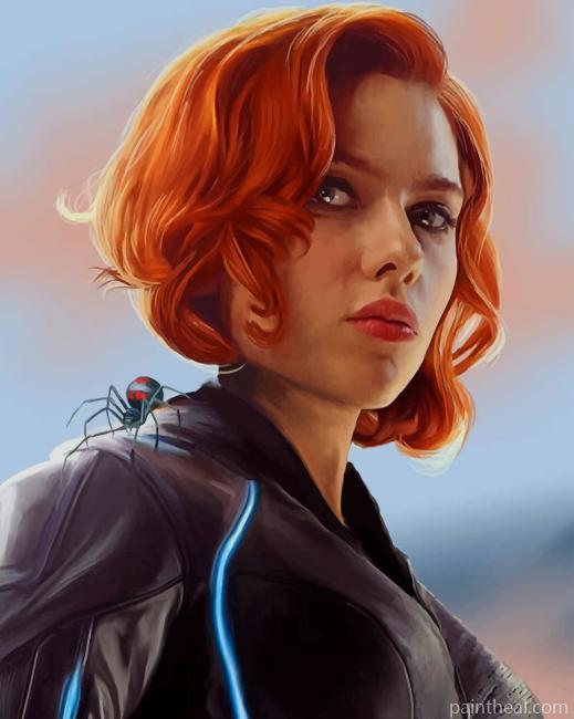 Black Widow NEW Painting By Numbers Kits