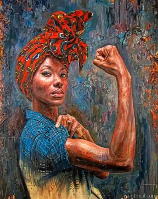 African Woman Power Painting By Numbers Kits