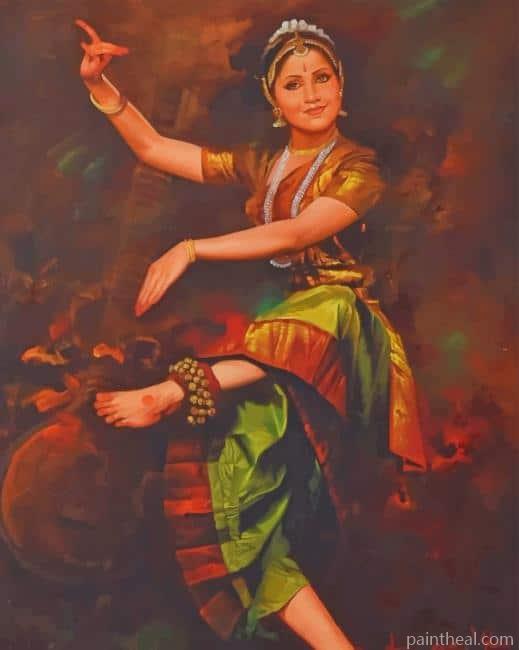 Indian Woman Dancing NEW Painting By Numbers Kits