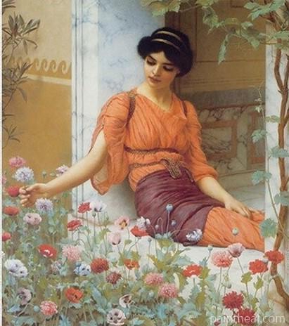 William Godward Summer Flowers People Painting By Numbers Kits