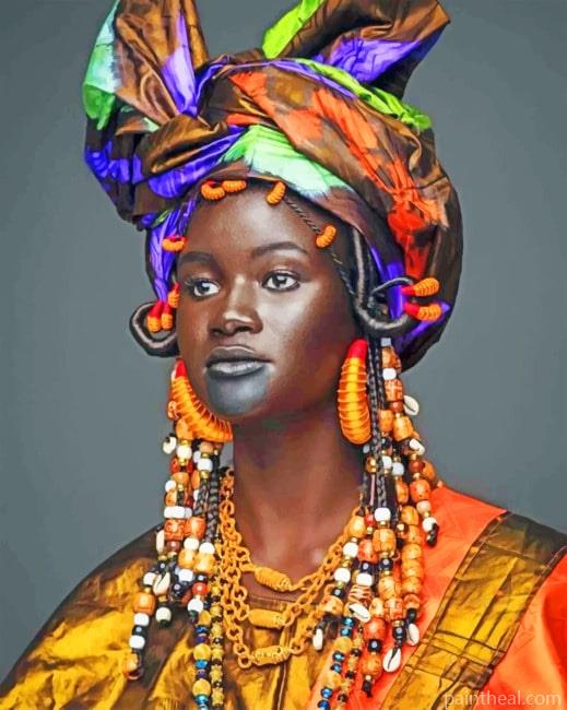 Black African Woman NEW Painting By Numbers Kits