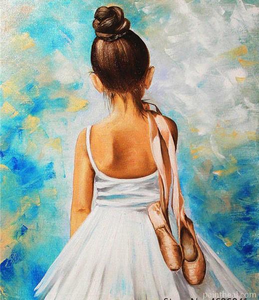 Little Ballet Dancer People Painting By Numbers Kits