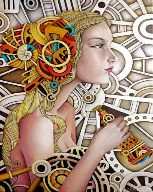 Blond Woman Painting By Numbers Kits