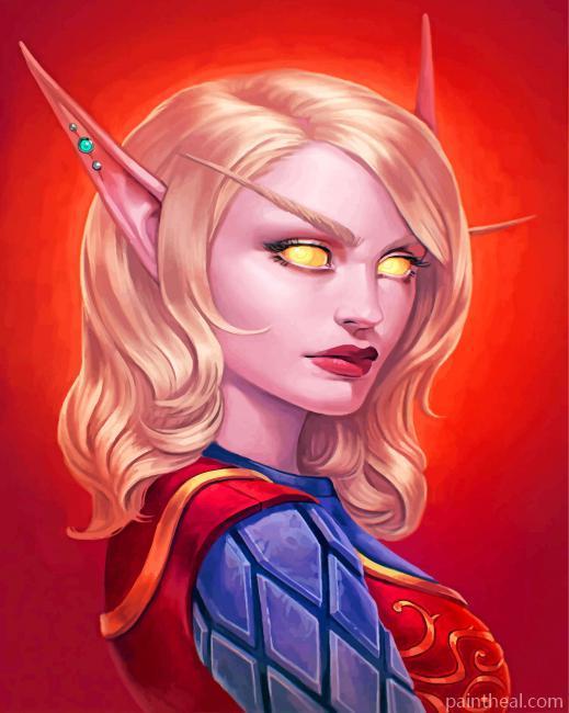 Blonde Elf Painting By Numbers Kits