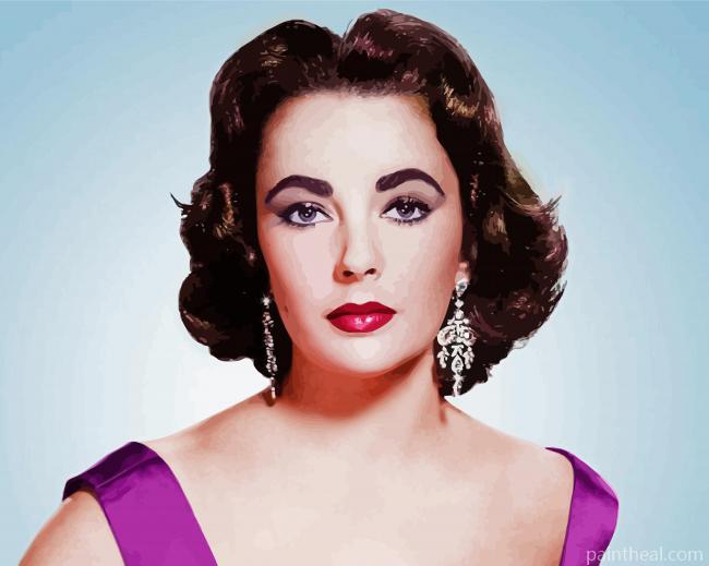 Actress Elizabeth Taylor Painting By Numbers Kits