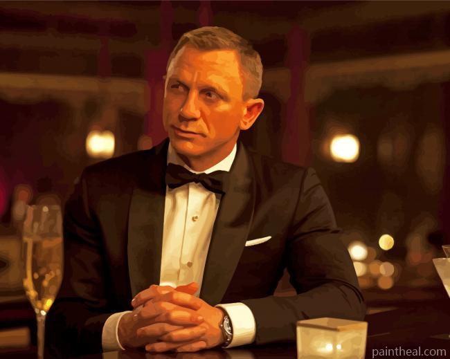 Aesthetic James Bond Painting By Numbers Kits
