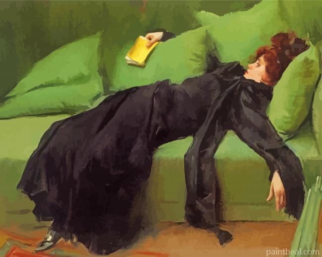 Decadent Woman Ramon Casas Painting By Numbers Kits