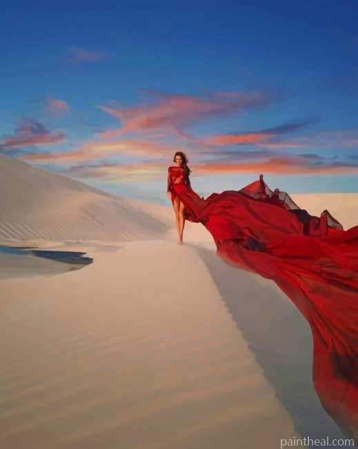 Girl In Desert Photography NEW Painting By Numbers Kits