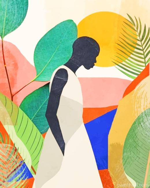 Tropical Girl Art NEW Painting By Numbers Kits