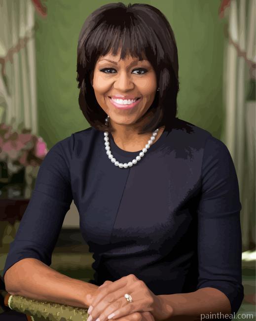 Michelle Obama Painting By Numbers Kits
