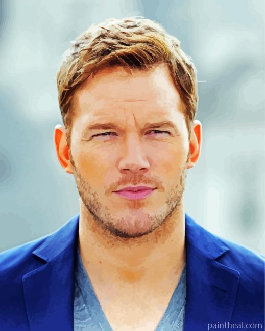 Handsome Actor Chris Pratt Painting By Numbers Kits