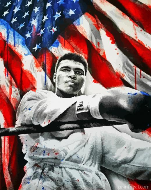 Aesthetic Muhammad Ali Painting By Numbers Kits