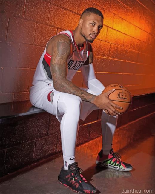 Damian Lillard Basketball Painting By Numbers Kits