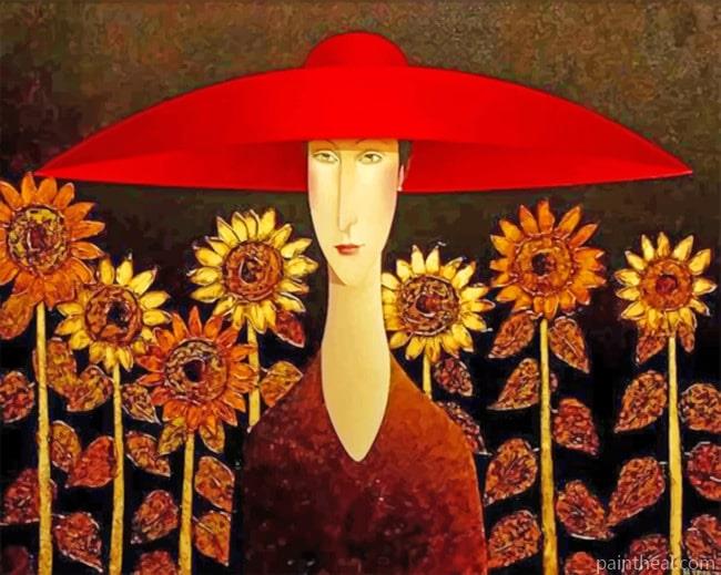 Aesthetic Asian Woman Painting By Numbers Kits