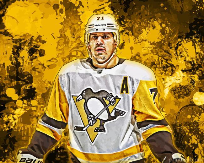 Hockey Player Evgeni Malkin Painting By Numbers Kits
