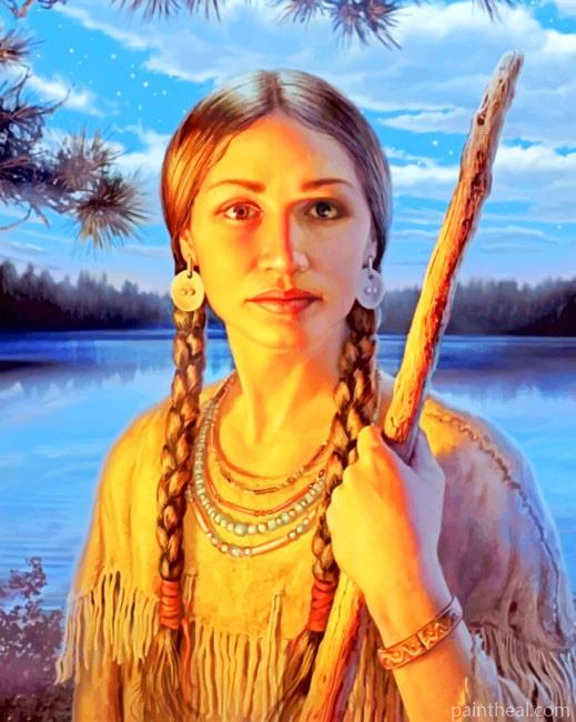 Sacagawea Art NEW Painting By Numbers Kits
