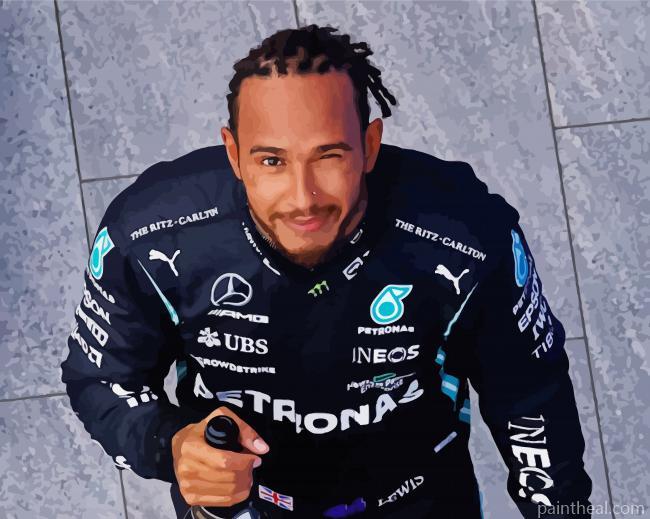 Driver Lewis Hamilton Painting By Numbers Kits