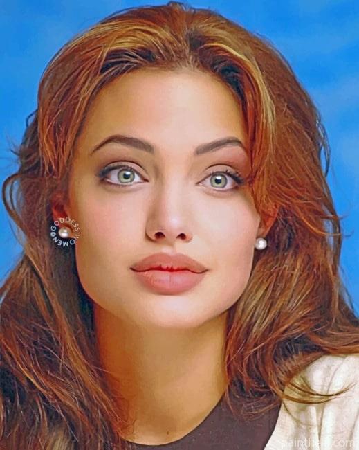Angelina Jolie Actress Painting By Numbers Kits