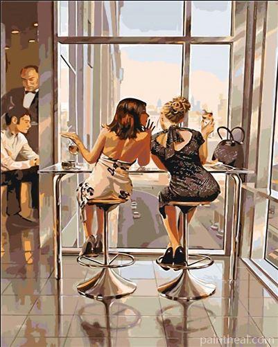 Girls in Saturday Night People Painting By Numbers Kits