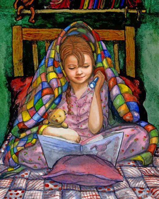 Reading Under Cover Painting By Numbers Kits