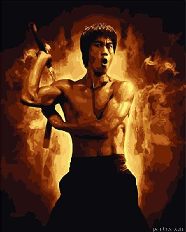 The Legend Bruce Lee Painting By Numbers Kits