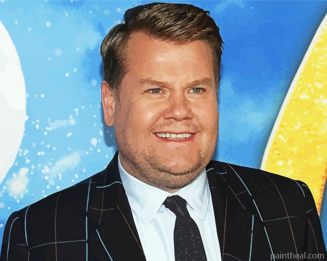 English Comic James Corden Painting By Numbers Kits