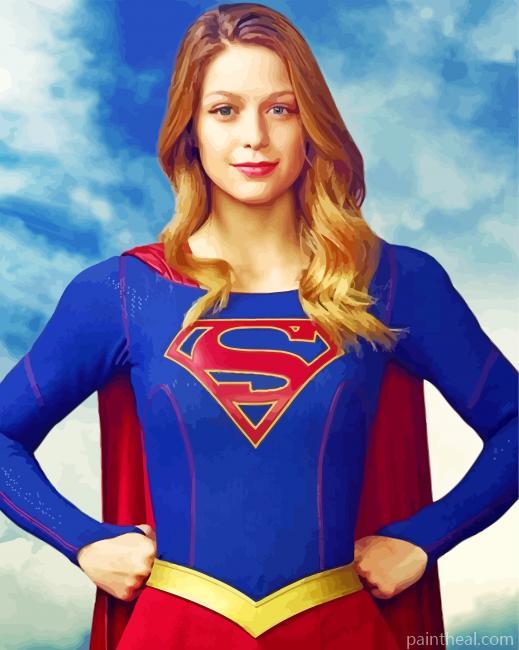 Supergirl Poster Painting By Numbers Kits