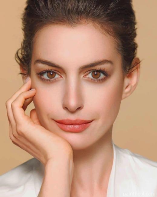 Anne Hathaway Actress Painting By Numbers Kits
