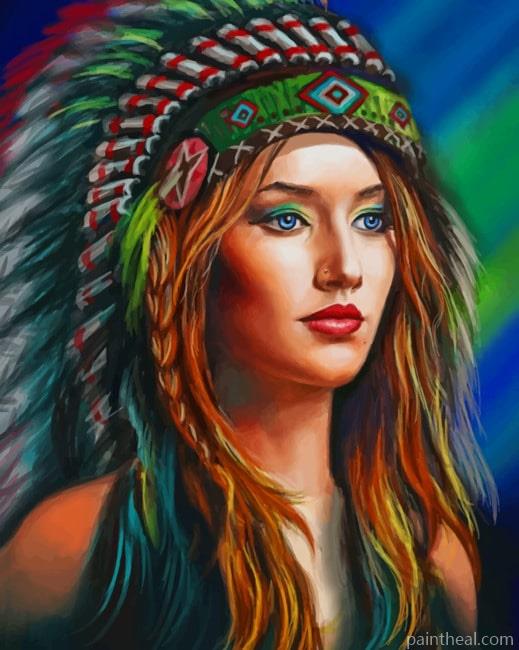 American Red Indian NEW Painting By Numbers Kits