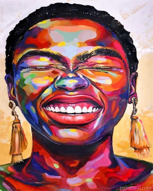 Happy African Painting By Numbers Kits