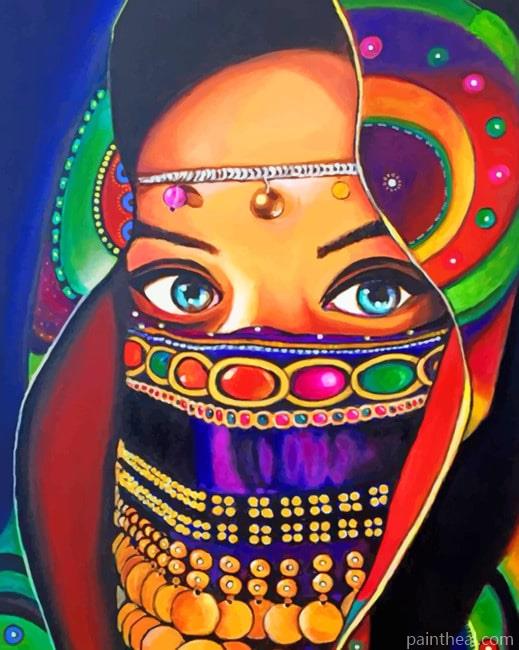 Aesthetic Colorful Woman NEW Painting By Numbers Kits