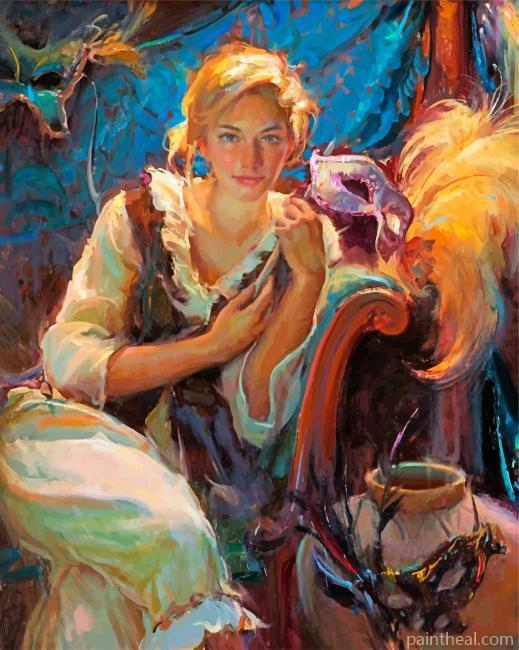 Beautiful Blond Girl Painting By Numbers Kits