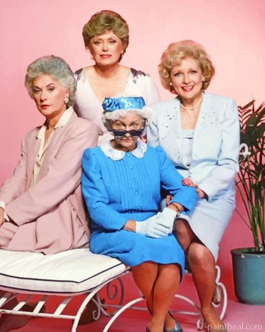 Aesthetic Golden Girls Women Painting By Numbers Kits