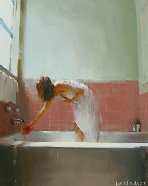 Woman Testing The Water NEW Painting By Numbers Kits