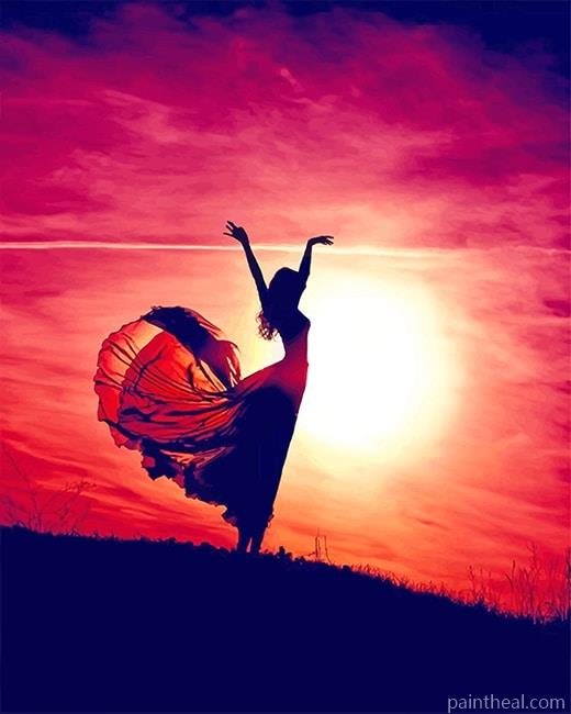 Dancing Girl NEW Painting By Numbers Kits
