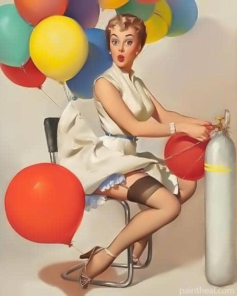 Funny Woman People Painting By Numbers Kits