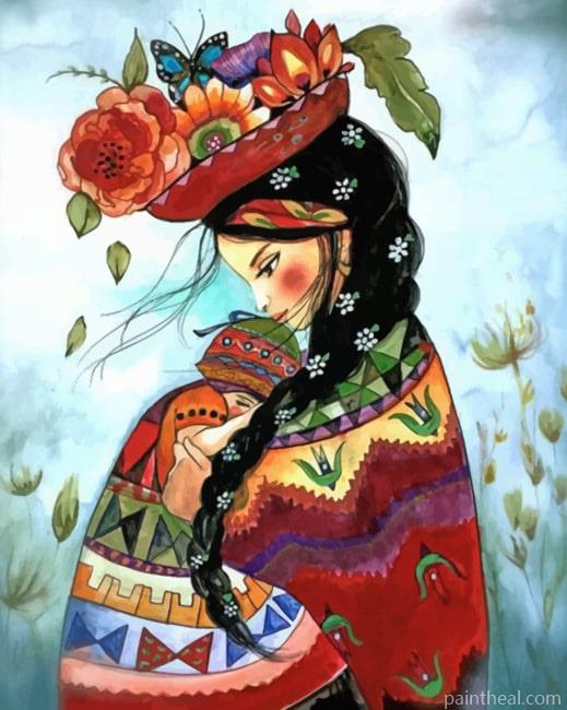 Mom And Daughter NEW Painting By Numbers Kits
