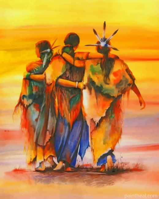 Amerindian Ladies NEW Painting By Numbers Kits