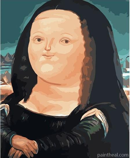 Fat Mona Lisa People Painting By Numbers Kits