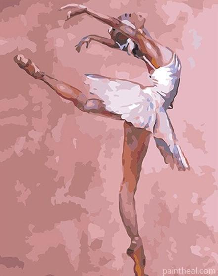 Girl in Ballet Lesson People Painting By Numbers Kits