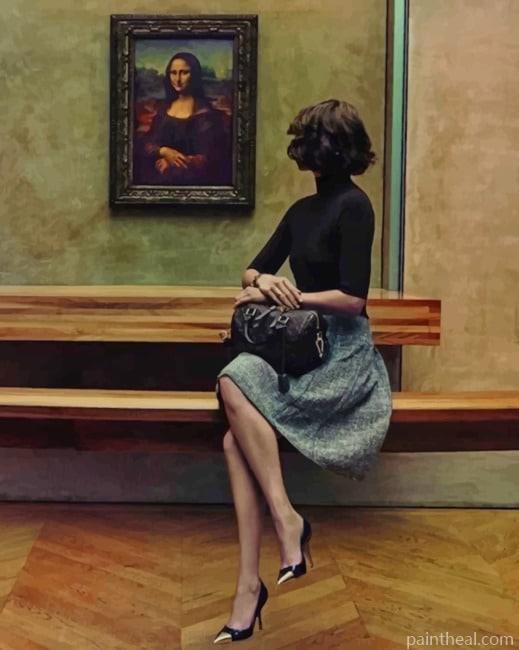 Lady Contemplating The Art NEW Painting By Numbers Kits