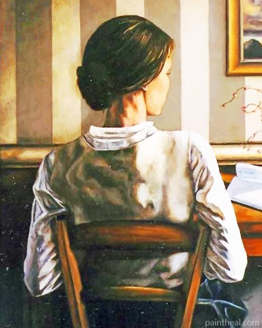 Woman Writing A Letter NEW Painting By Numbers Kits