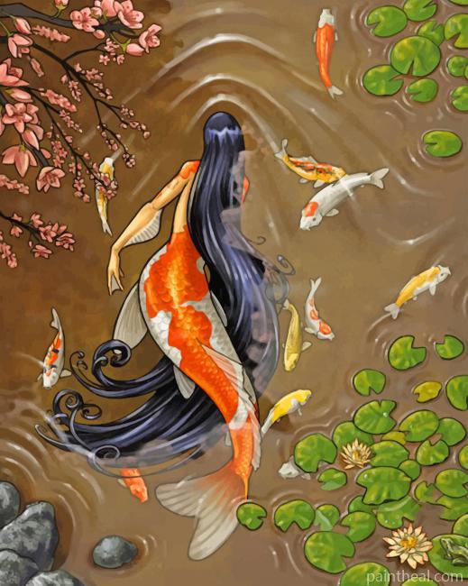 Beautiful Mermaid Illustration NEW Painting By Numbers Kits