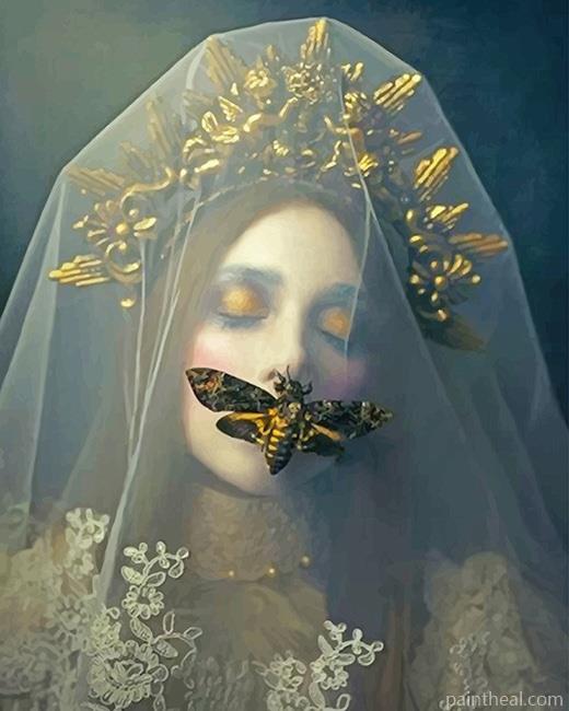 Gothic Butterfly Bride NEW Painting By Numbers Kits