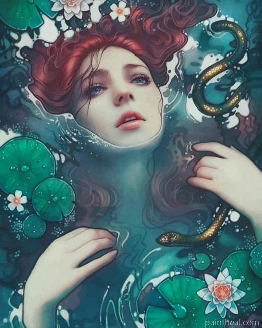 Woman In The Water NEW Painting By Numbers Kits