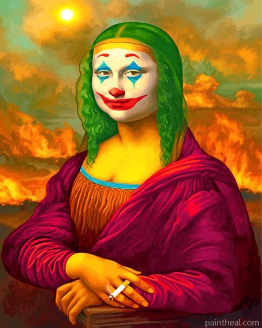 Joker Mona Lisa Painting By Numbers Kits