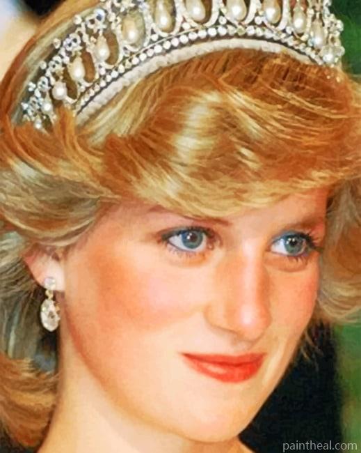 Princess Diana Women Painting By Numbers Kits
