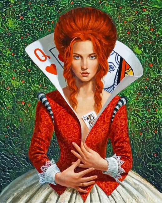 Queen Of Hearts Painting By Numbers Kits