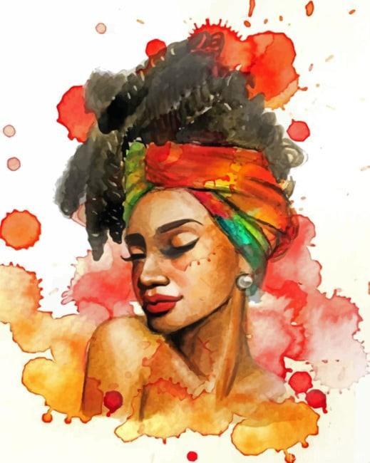 Aesthetic Colorful Girl Painting By Numbers Kits